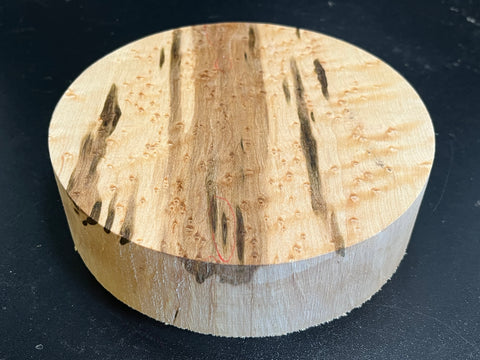 7"x2" KD Exhibition Grade Birdseye Maple Wood Bowl Turning Blank (#00904)
