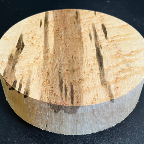7"x2" KD Exhibition Grade Birdseye Maple Wood Bowl Turning Blank (#00904)