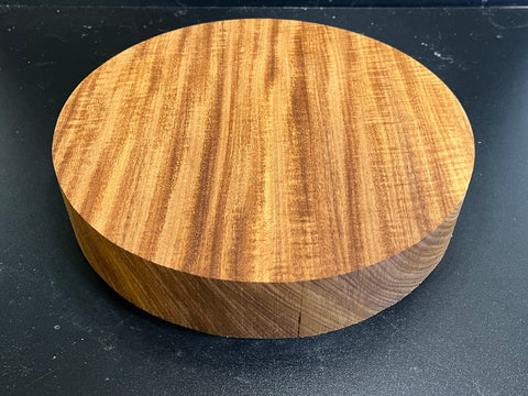 10"x2" KD Figured Afromosia Wood Bowl Turning Blank (#00922)