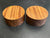 4"x2" KD Figured Afromosia (2 pcs) Wood Bowl Turning Blank (#00924)
