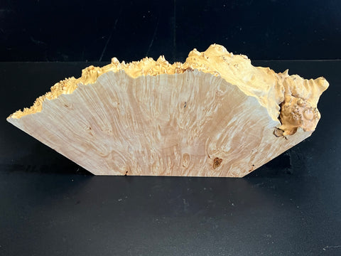 14"x6"x3" (max height) KD Live Edge Maple Burl Wood Blank (#0022)