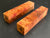 1.5"x1.5"x7" Camphor Burl Wood (2 pcs) Turning Spindle Blank (#00960)