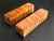 1.5"x1.5"x6" Camphor Burl Wood (2 pcs) Turning Spindle Blank (#00961)