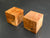 2"x2"x2" Camphor Burl Wood (2 pcs) Turning Spindle Blank (#00963)