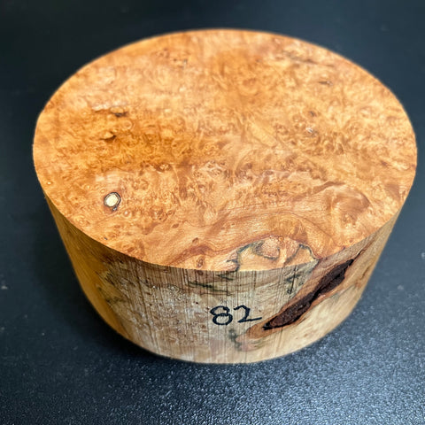 5"x2" KD Maple Burl Wood Bowl Turning Blank (#0082)