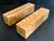 2"x2"x8" KD Maple Burl (2pcs) Wood Spindle Turning Blank (#0096)