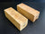 2"x2"x6" KD Maple Burl (2pcs) Wood Spindle Turning Blank (#00100)