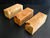 2"x2"x5" KD Maple Burl (3pcs) Wood Spindle Turning Blank (#00104)