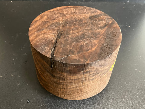 6"x4" KD Figured Black Walnut Wood Bowl Turning Blank (#00975)