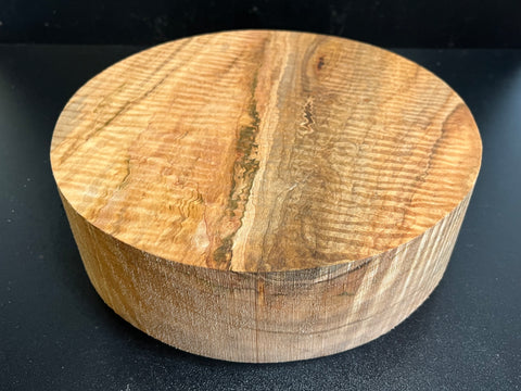 10"x3" Exhibition Grade KD Curly Maple Wood Spindle Turning Blank (#00977)