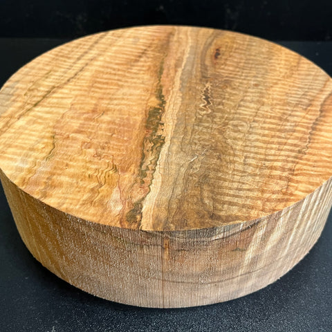 10"x3" Exhibition Grade KD Curly Maple Wood Spindle Turning Blank (#00977)
