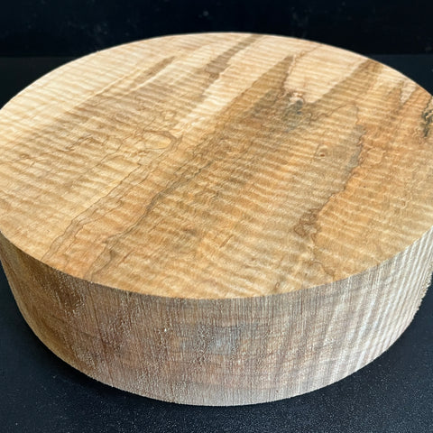 10"x3" Exhibition Grade KD Curly Maple Wood Spindle Turning Blank (#00979)