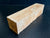 3"x3"x12" Exhibition Grade KD Curly Maple Wood Spindle Turning Blank (#00601)