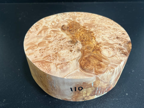 7"x2" KD Maple Burl Wood Bowl Turning Blank (#00110)