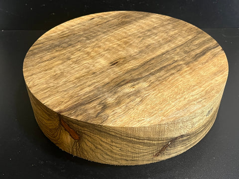 12"x3" KD Figured Black Limba Wood Bowl Turning Blank (#00911)