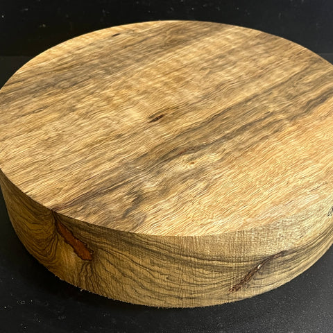 12"x3" KD Figured Black Limba Wood Bowl Turning Blank (#00911)