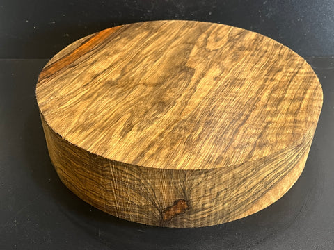 12"x3" KD Figured Black Limba Wood Bowl Turning Blank (#00912)