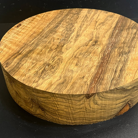 12"x3" KD Figured Black Limba Wood Bowl Turning Blank (#00913)