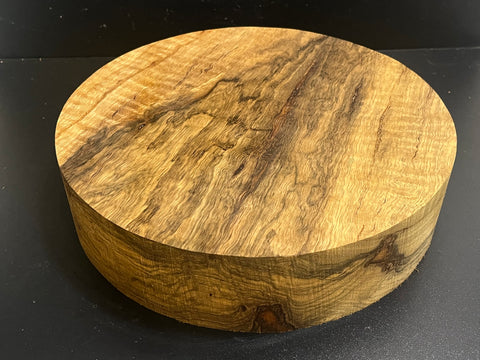 12"x3" KD Figured Black Limba Wood Bowl Turning Blank (#00915)