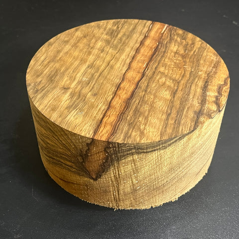 6"x3" KD Figured Black Limba Wood Bowl Turning Blank (#00964)