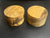 5"x3" KD Figured Black Limba (2pcs) Wood Bowl Turning Blank (#00965)