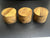4"x3" KD Figured Black Limba (3pcs) Wood Bowl Turning Blank (#00966)