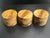 4"x3" KD Figured Black Limba (3pcs) Wood Bowl Turning Blank (#00967)
