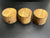 4"x3" KD Figured Black Limba (3pcs) Wood Bowl Turning Blank (#00968)
