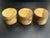 4"x3" KD Figured Black Limba (3pcs) Wood Bowl Turning Blank (#00969)