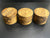 4"x3" KD Figured Black Limba (3pcs) Wood Bowl Turning Blank (#00969)