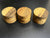 4"x3" KD Figured Black Limba (3pcs) Wood Bowl Turning Blank (#00970)