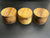 4"x3" KD Figured Black Limba (3pcs) Wood Bowl Turning Blank (#00970)