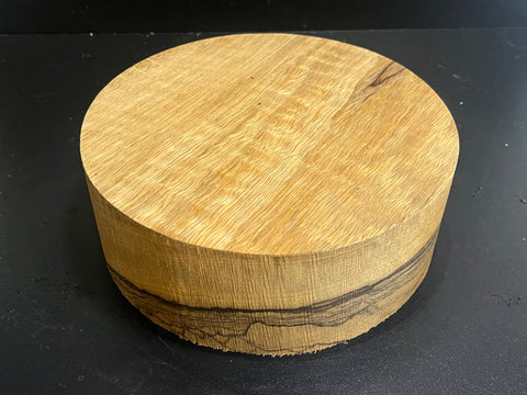 8"x3" KD Figured White Limba Wood Bowl Turning Blank (#00973)