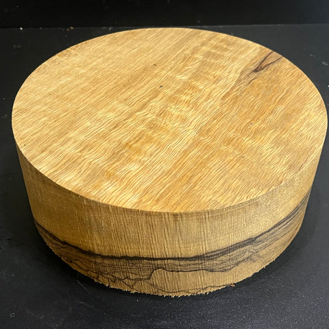 8"x3" KD Figured White Limba Wood Bowl Turning Blank (#00973)