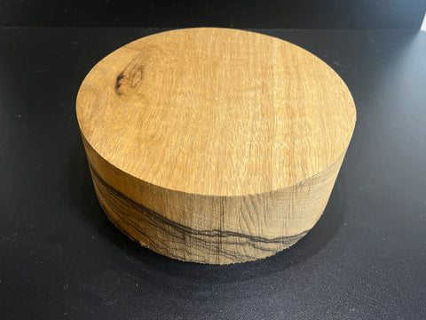 8"x3" KD Figured White Limba Wood Bowl Turning Blank (#00975)