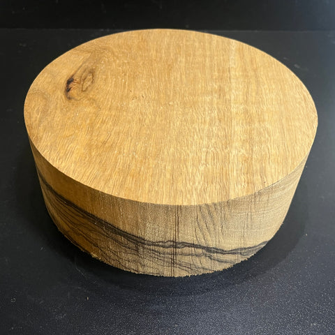 8"x3" KD Figured White Limba Wood Bowl Turning Blank (#00975)