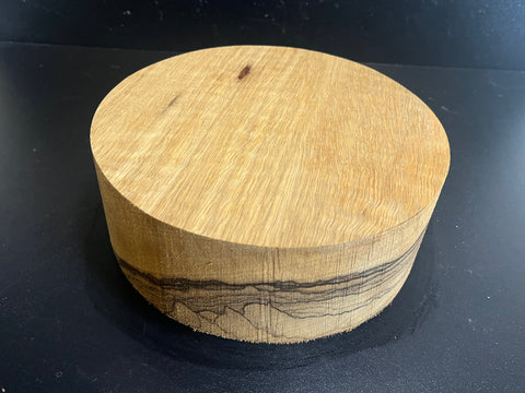 8"x3" KD Figured White Limba Wood Bowl Turning Blank (#00983)