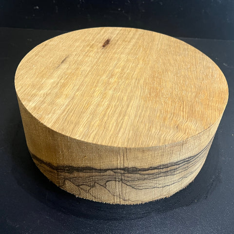 8"x3" KD Figured White Limba Wood Bowl Turning Blank (#00983)