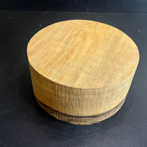 6"x3" KD Figured White Limba Wood Bowl Turning Blank (#00985)