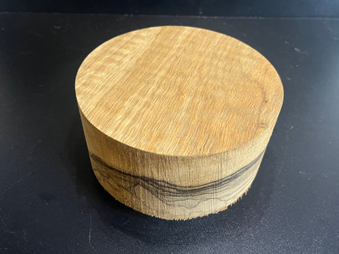 6"x3" KD Figured White Limba Wood Bowl Turning Blank (#00986)