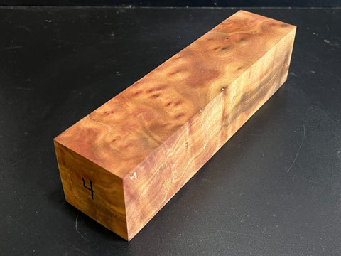 2.25x2.25x9" Camphor Burl Wood Spindle Turning Blank (#004)