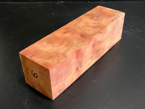 2"x2"x7" Camphor Burl Wood Spindle Turning Blank (#006)