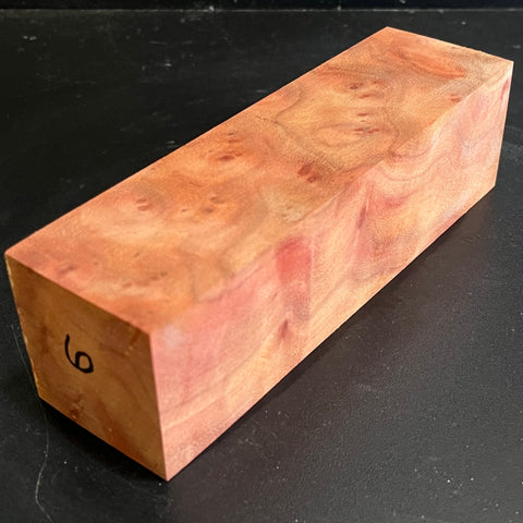 2"x2"x7" Camphor Burl Wood Spindle Turning Blank (#006)