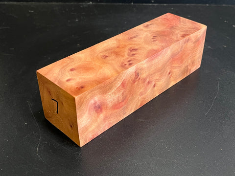 2"x2"x7" Camphor Burl Wood Spindle Turning Blank (#007)