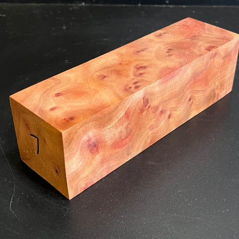 2"x2"x7" Camphor Burl Wood Spindle Turning Blank (#007)