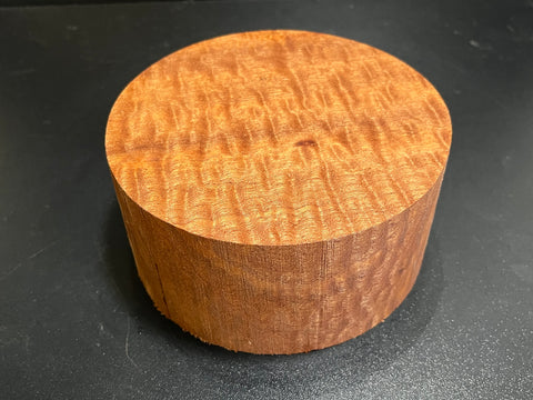 6"x3" KD Pomelle Sapele Wood Bowl Turning Blank (#001)