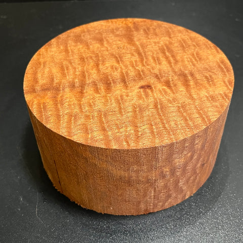 6"x3" KD Pomelle Sapele Wood Bowl Turning Blank (#001)