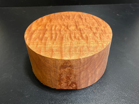 6"x3" KD Pomelle Sapele Wood Bowl Turning Blank (#002)