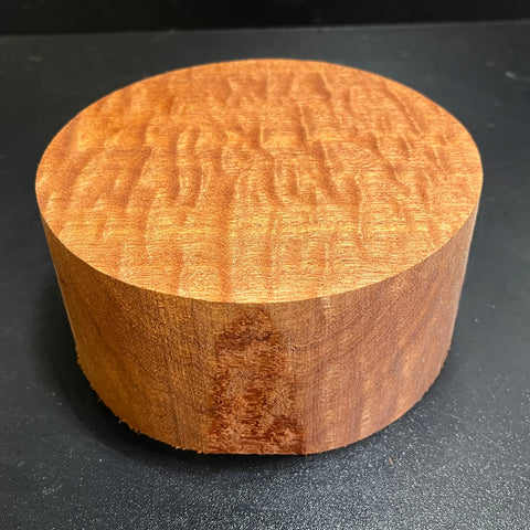 6"x3" KD Pomelle Sapele Wood Bowl Turning Blank (#002)
