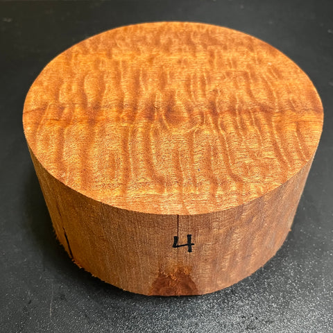 6"x3" KD Pomelle Sapele Wood Bowl Turning Blank (#004)